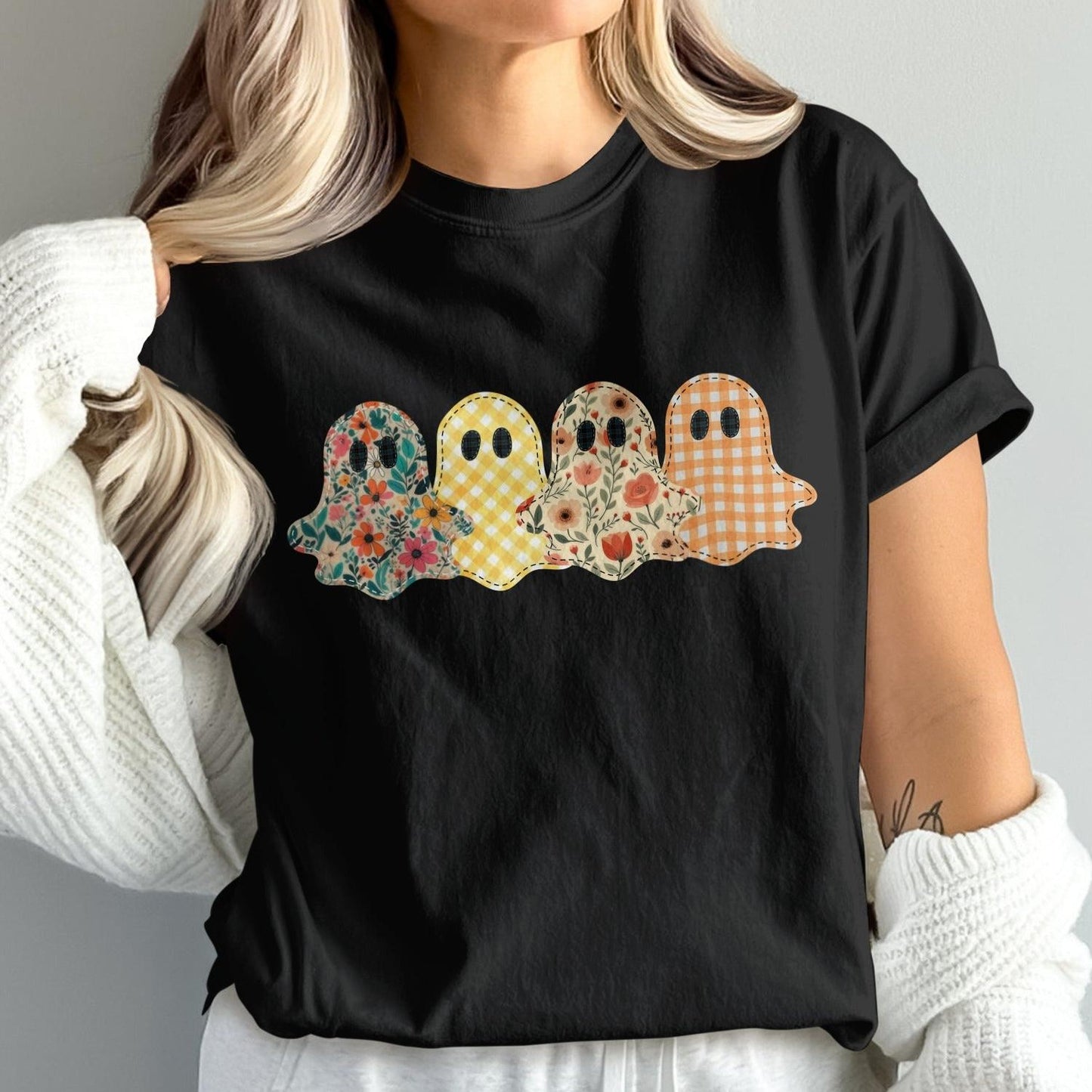 Cute Spooky Ghost T-Shirt Mascot Halloween Product Type
