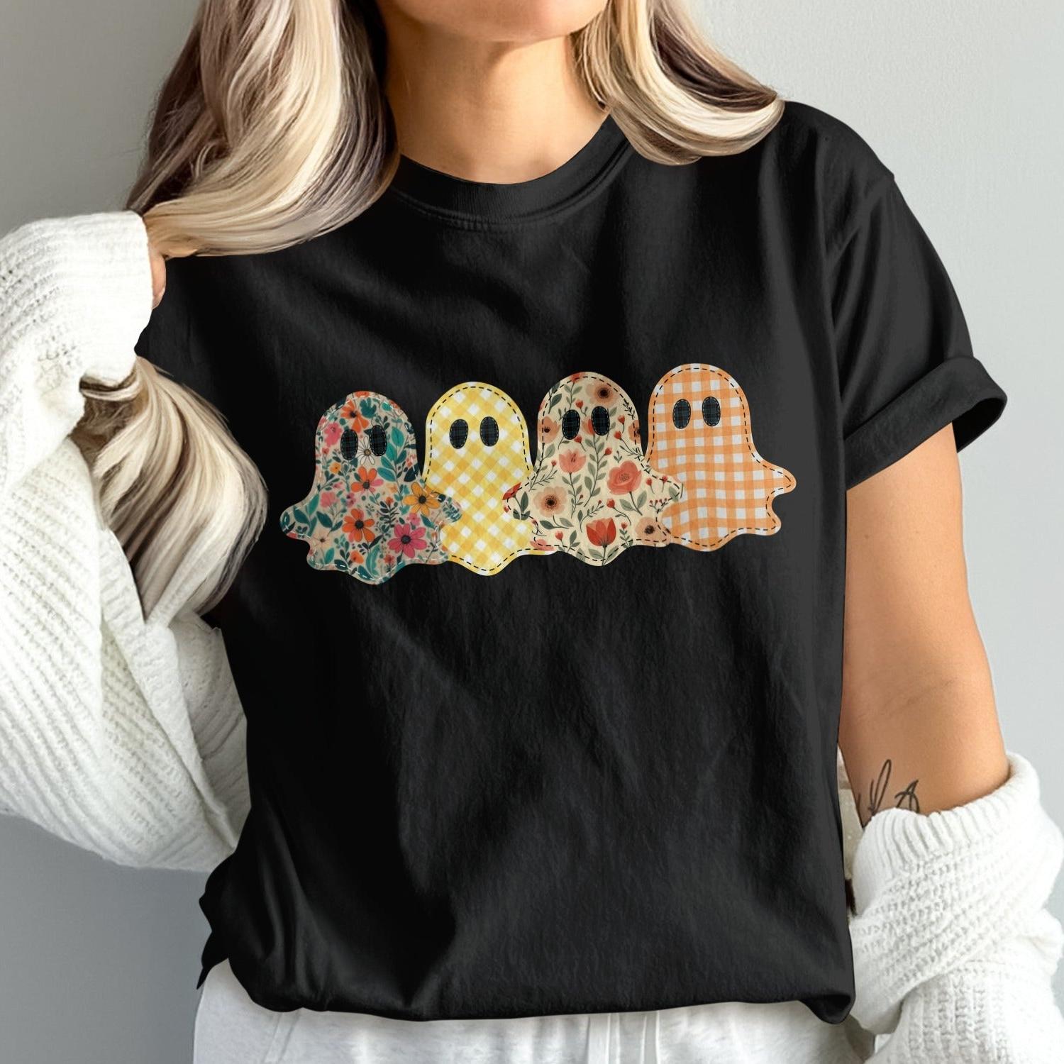 Cute Spooky Ghost T-Shirt Mascot Halloween Product Type