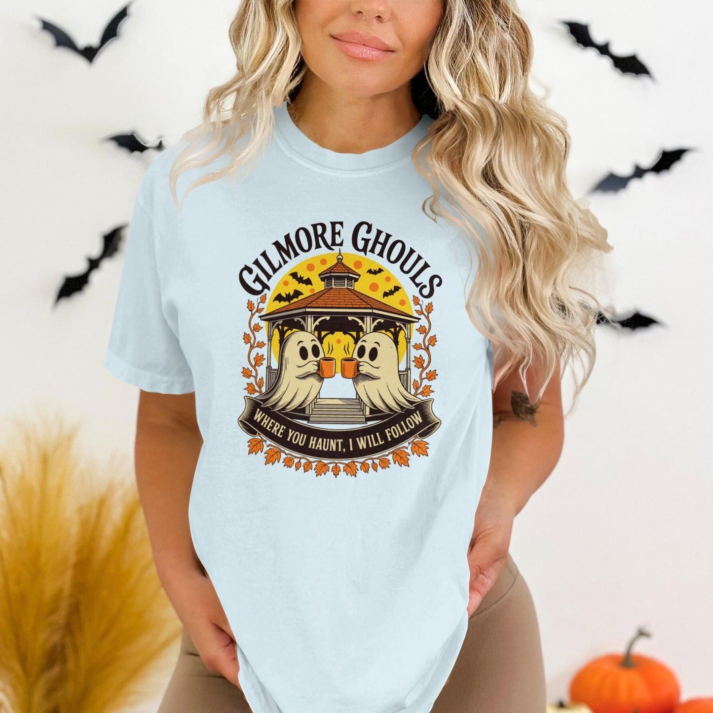 Gilmore Ghouls cartoon graphic T-shirt product