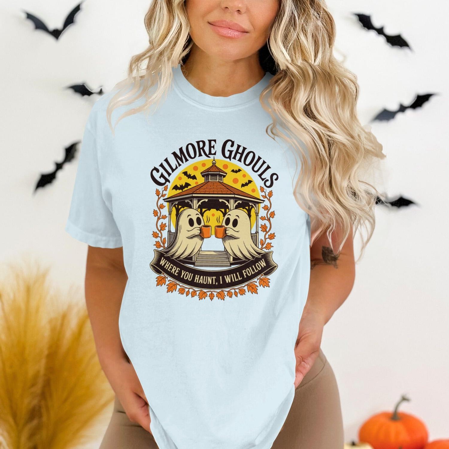 Gilmore Ghouls cartoon graphic T-shirt product