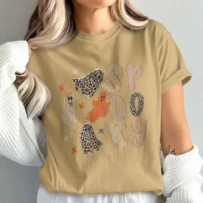 Spooky Graphic Tee with Cute Ghosts Design product type