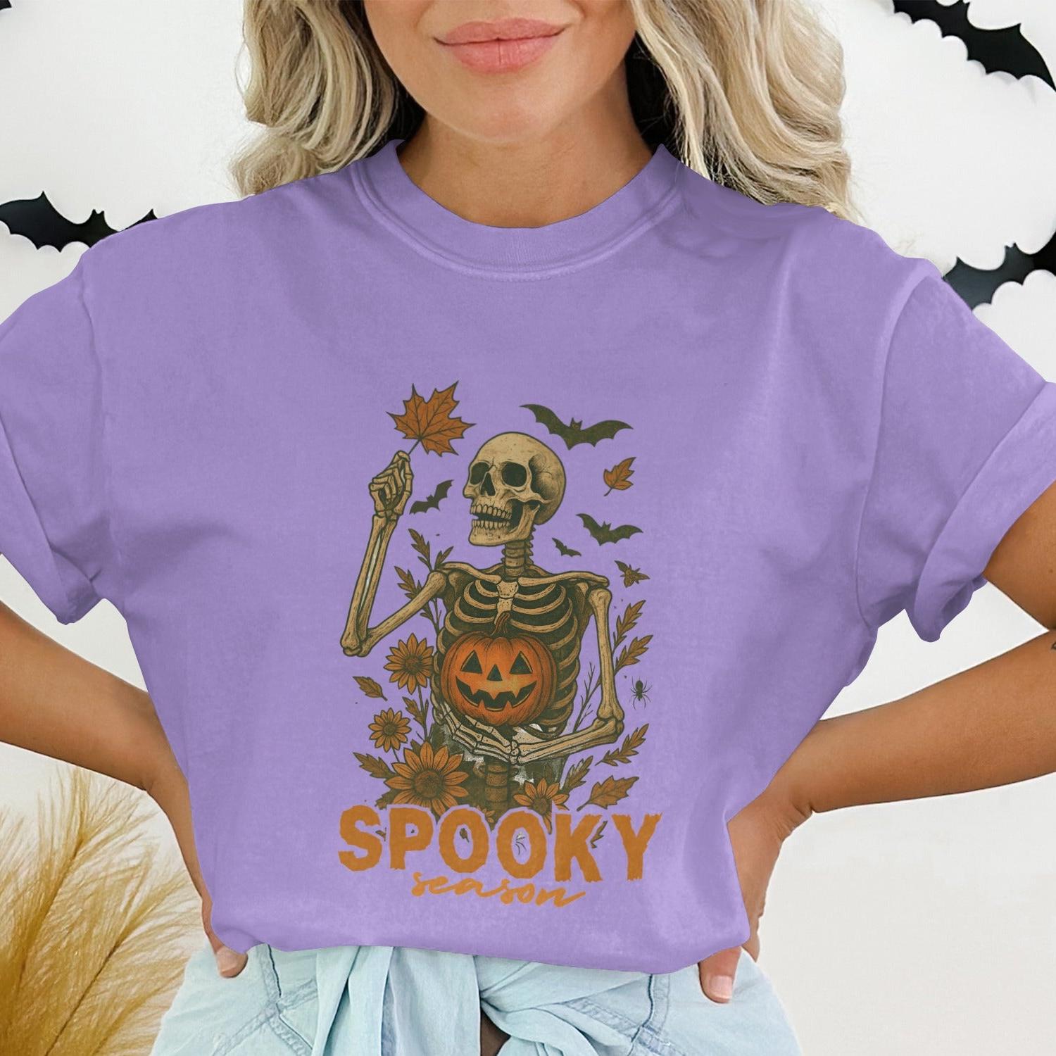 Spooky Season Skeleton Halloween Graphic Tee product