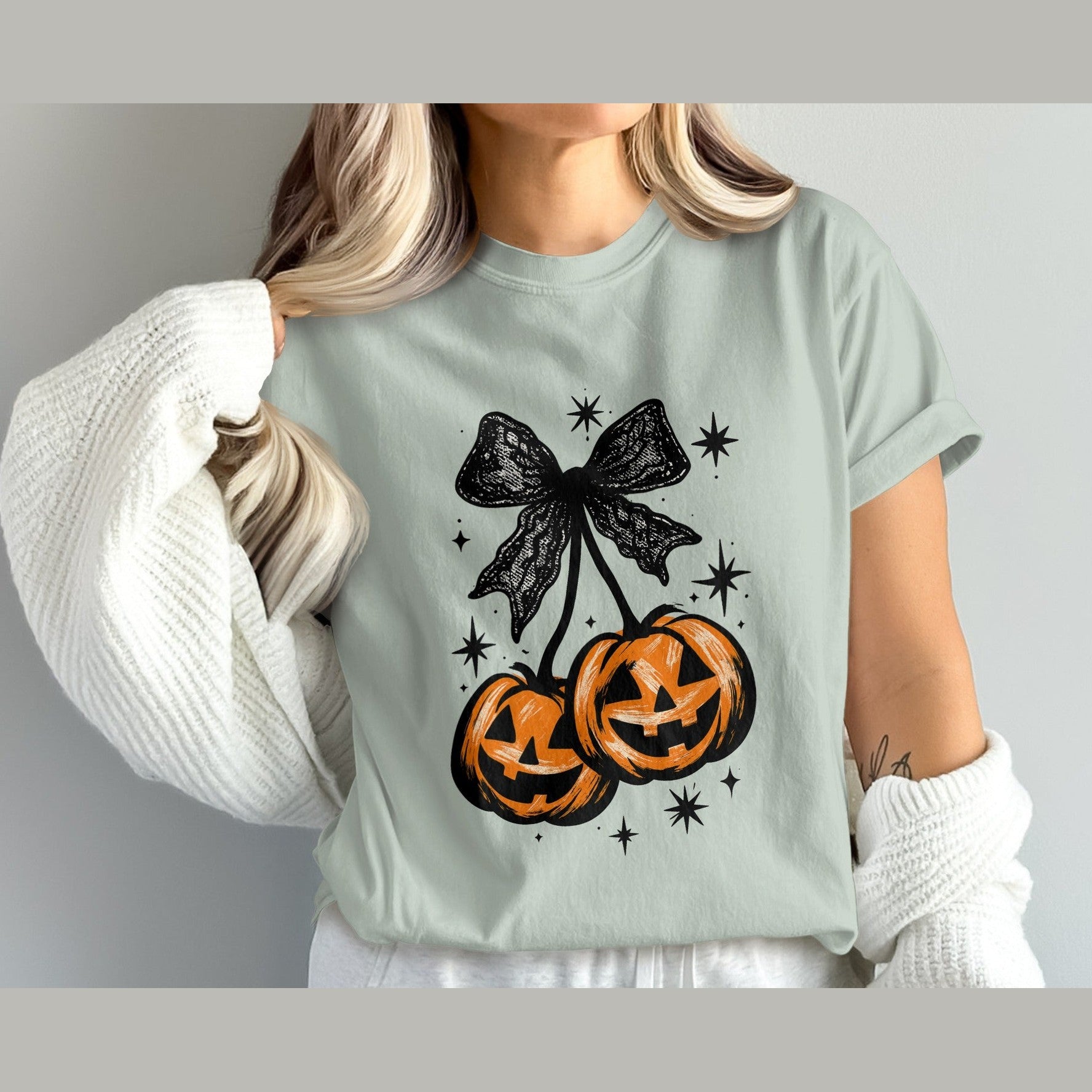 Festive Halloween Jack-O'-Lanterns Graphic Tee product
