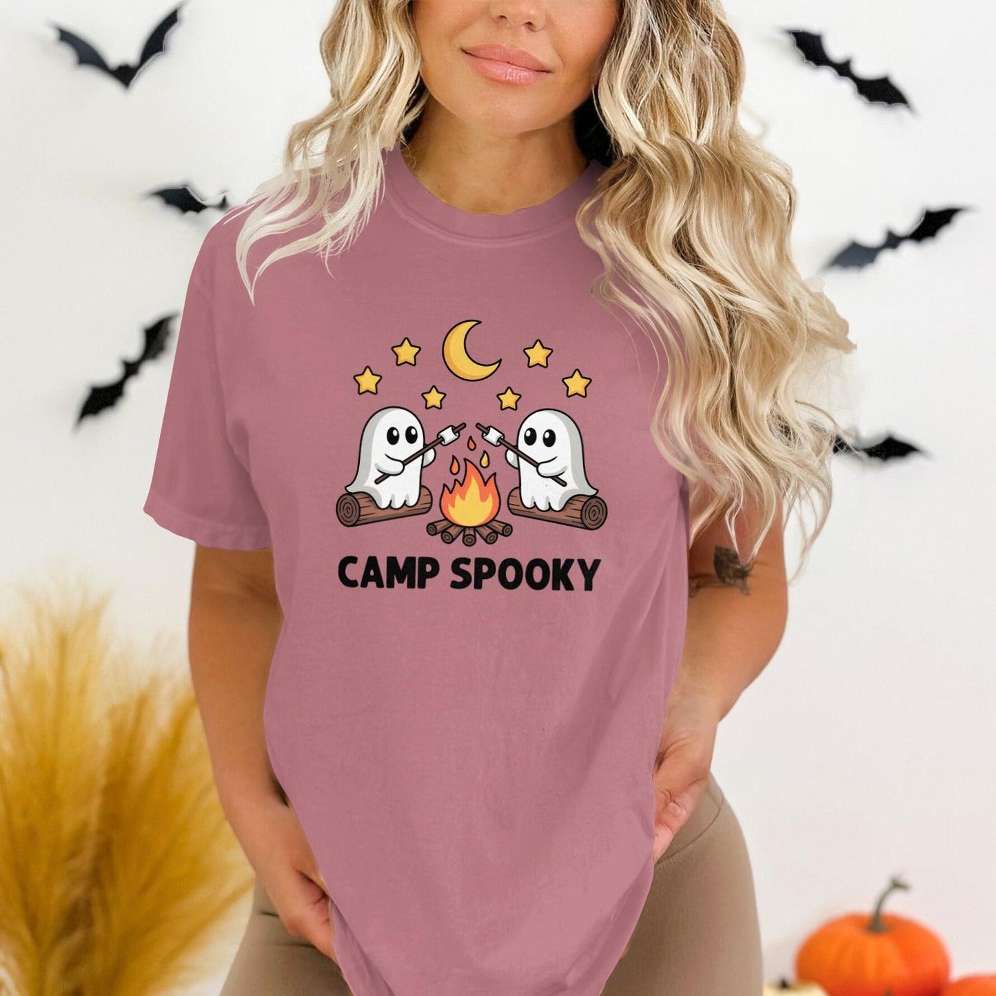 Camp Spooky Halloween Ghosts Graphic Tee product