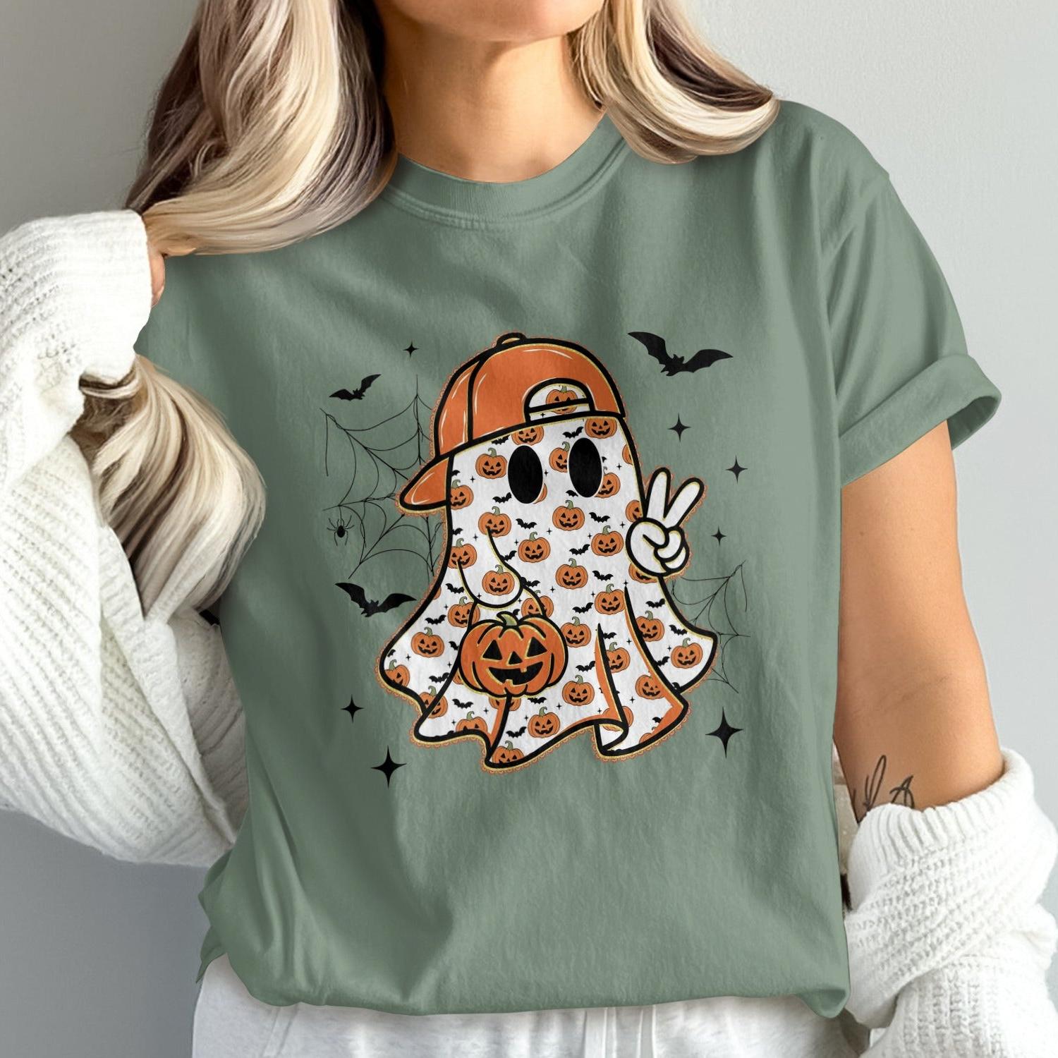 Spooky Ghost Halloween Graphic Tee product type