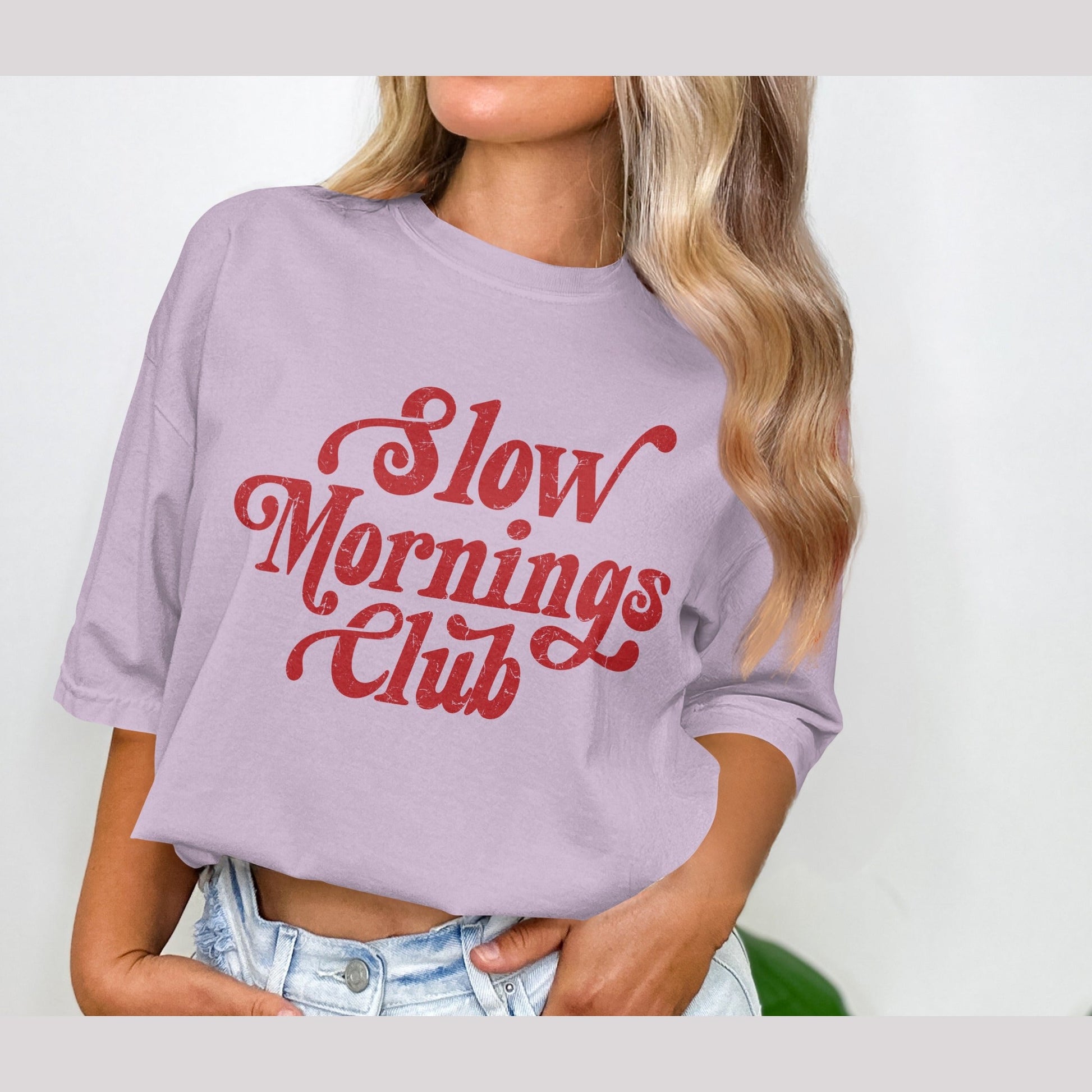 Slow Mornings Club Graphic Tee product