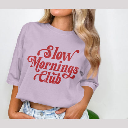Slow Mornings Club Graphic Tee product