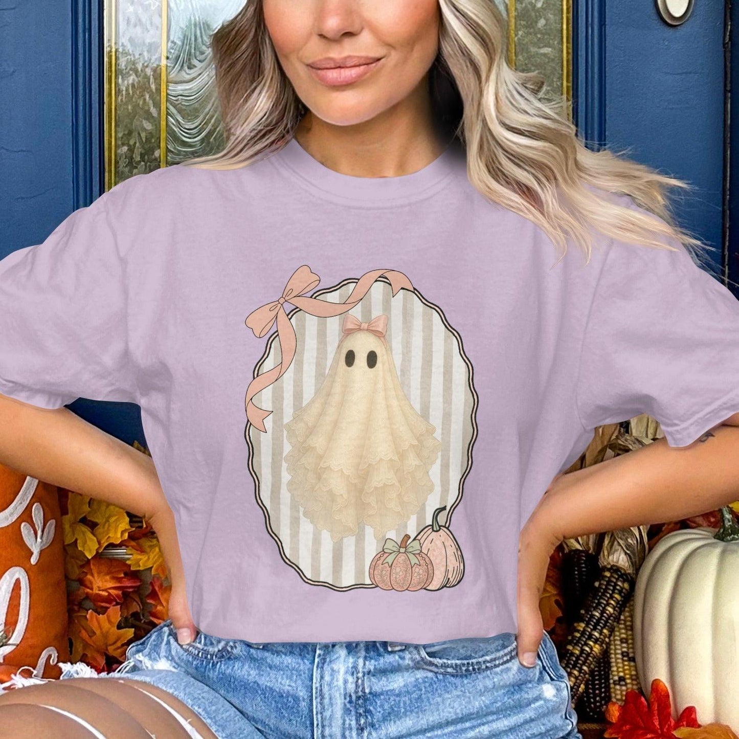 Spooky Season Ghost Graphic Tee Halloween product type