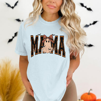 Stylish MAMA Graphic Tee for Mom Halloween product type