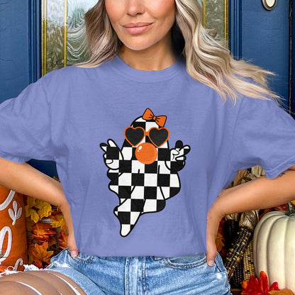 Ghost with Heart-shaped Sunglasses T-shirt product type