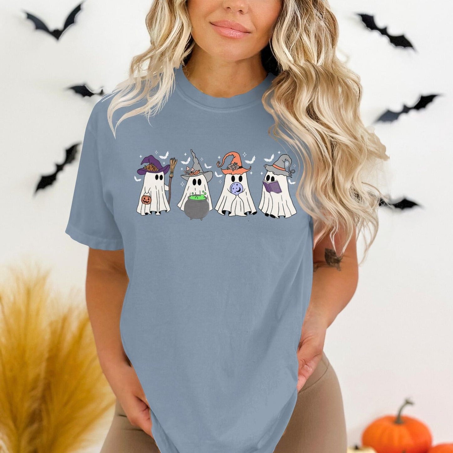 Cute Halloween Themed Ghost Design T-shirt product