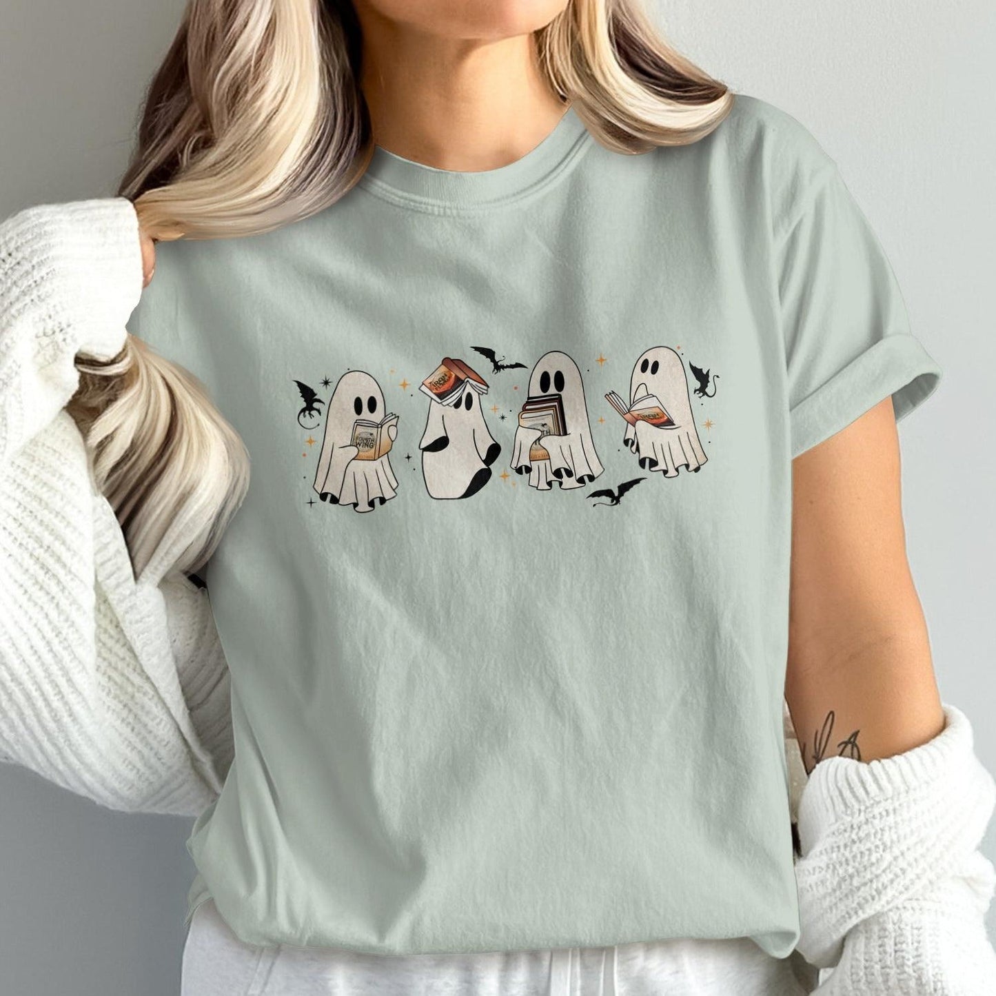 Halloween Themed Ghosts Design T-Shirt product type