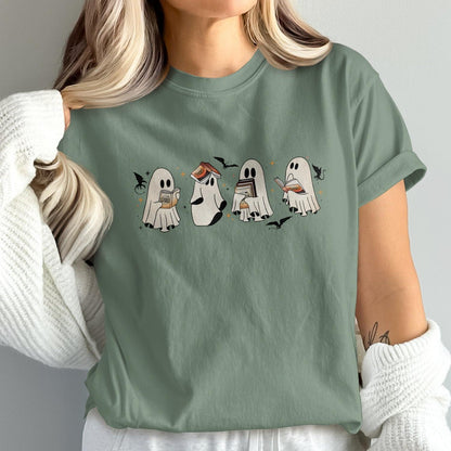 Cute Ghosts and Pumpkins T-Shirt Halloween product