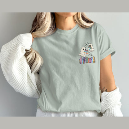 Book Loving Birds Graphic Print Tee product