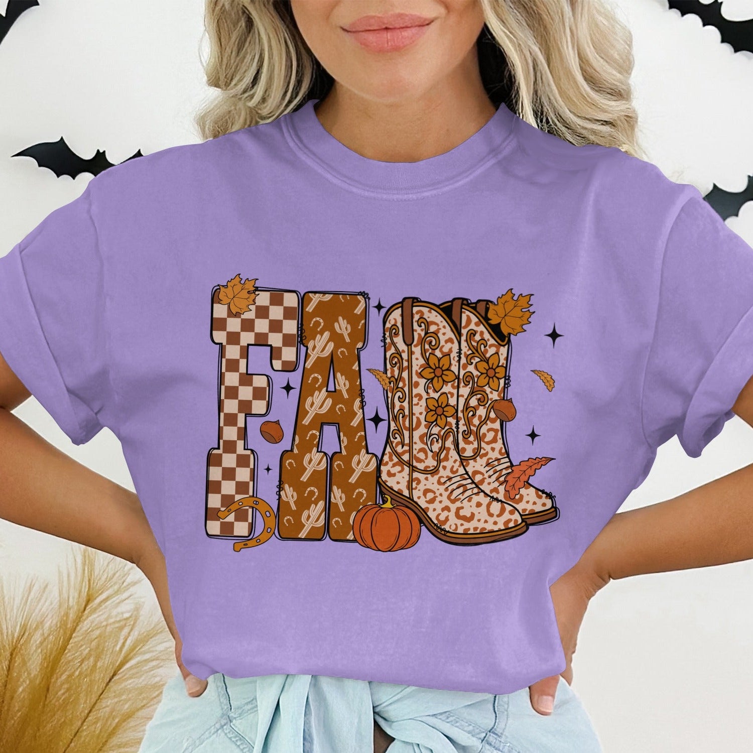 Fall Themed Graphic T-shirt Woman's product