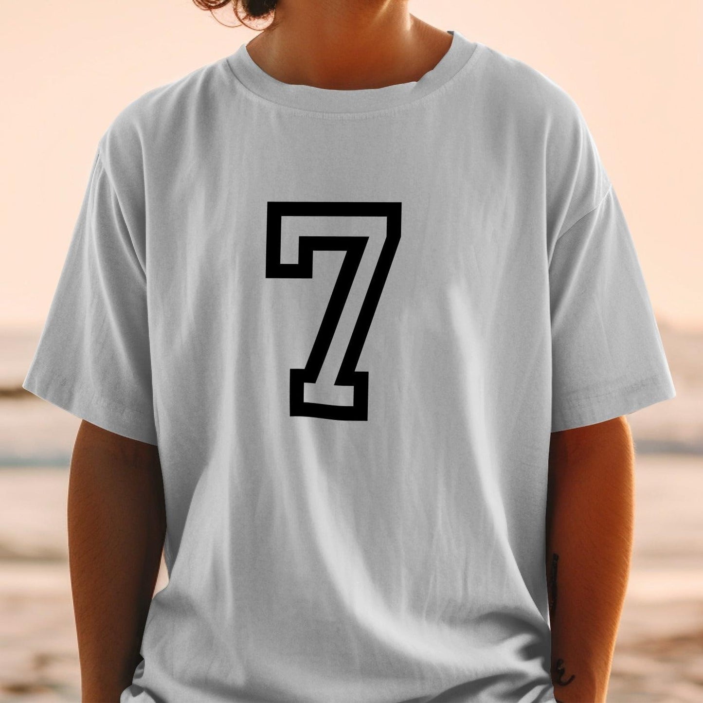 Number 7 Bold Design Comfortable Fit T-Shirt product