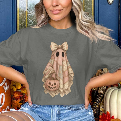 Halloween Ghost with Pumpkin Costume T-shirt product type