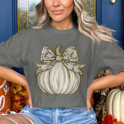 Unique Autumn Pumpkin Design Women's Shirt Product