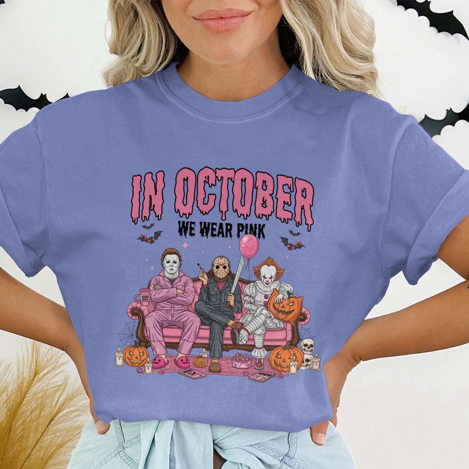 In October We Wear Pink Graphic Halloween product