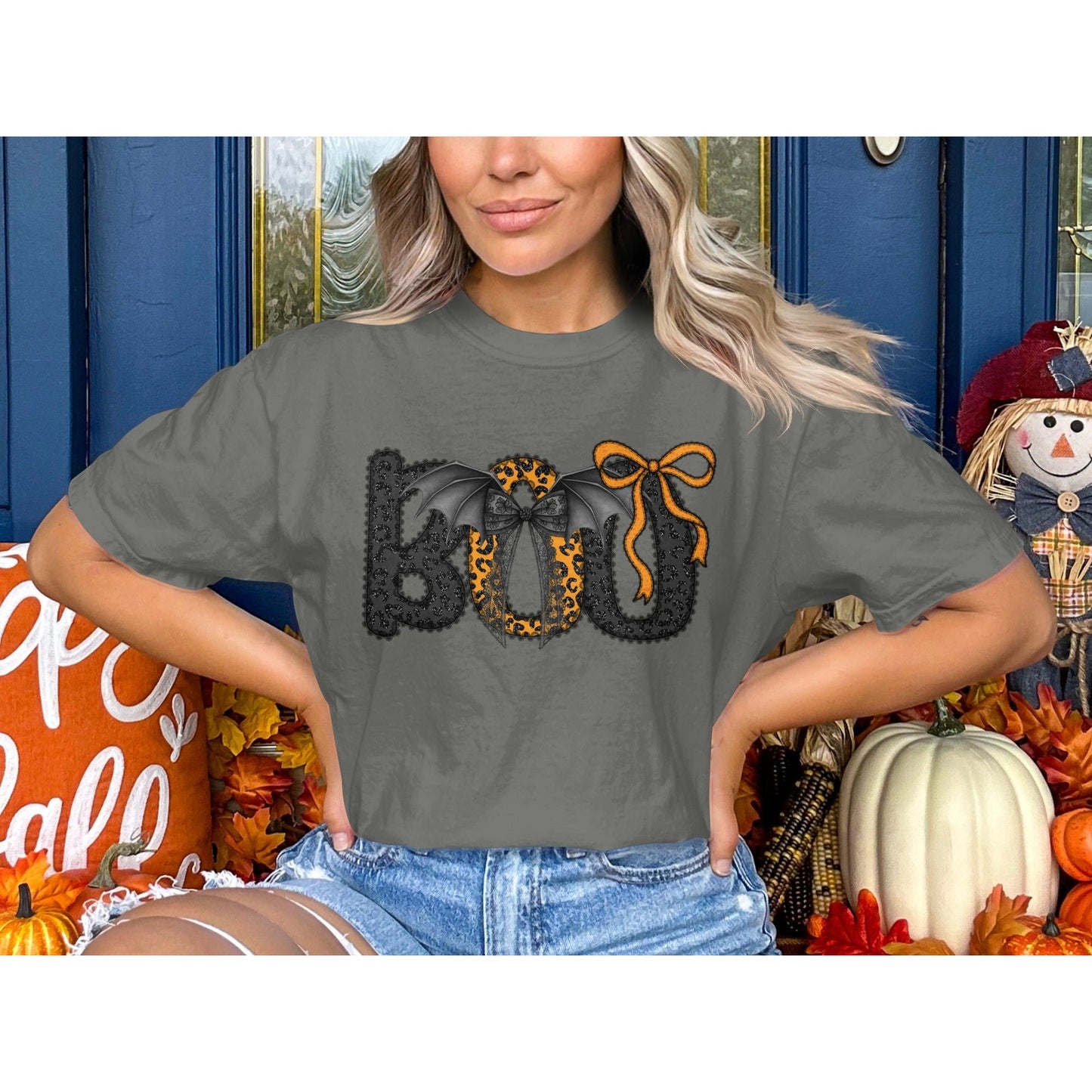 Boo Graphic Halloween T-Shirt Casual Holiday product