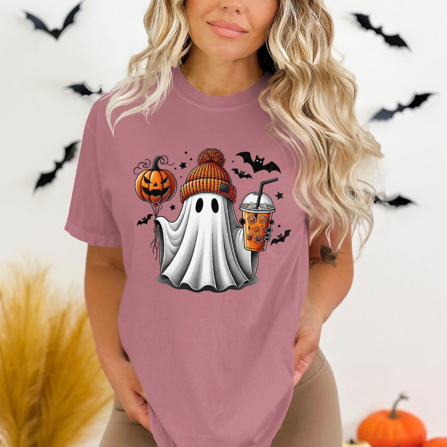 Ghost Halloween Graphic Tee Festive Holiday product