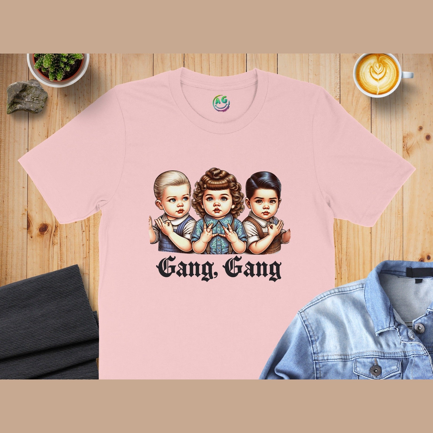 Adorable Gang Gang Child Characters Graphic Tee product