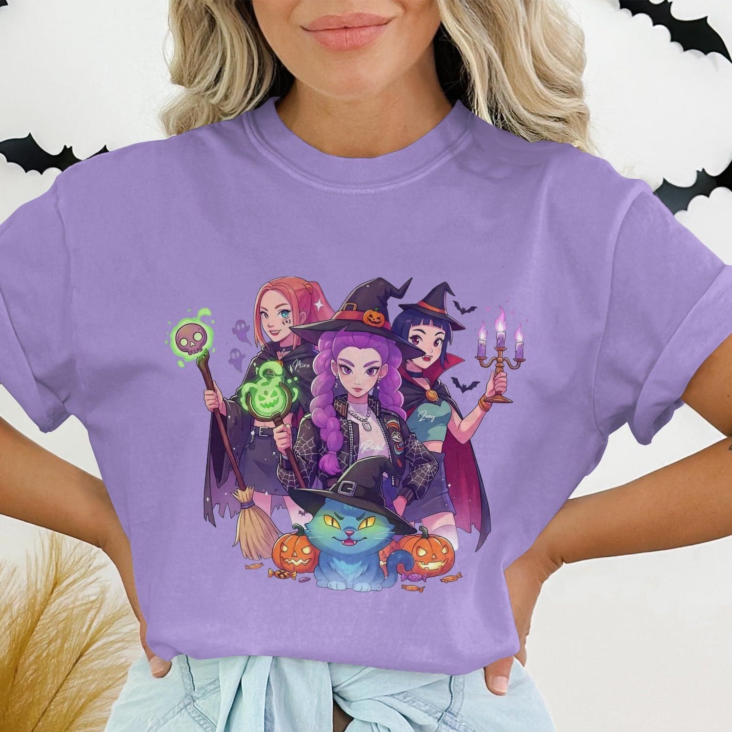 Halloween Witch Trio Printed Graphic T-Shirt product