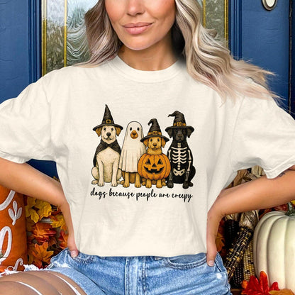 Halloween Dogs Because People Are Creepy T-Shirt product