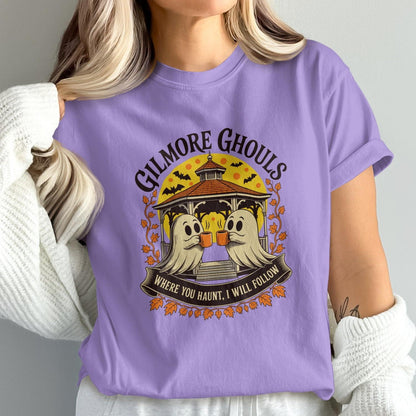 Gilmore Ghouls Fun Halloween Themed Purple T-Shirt product