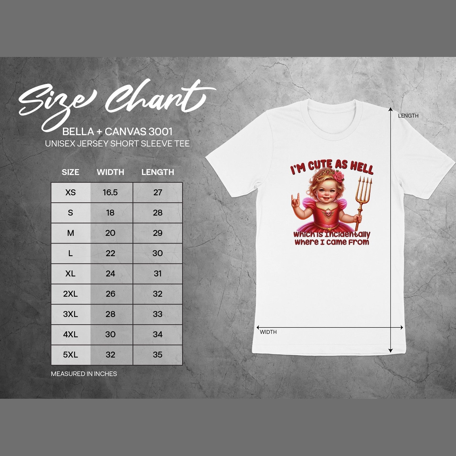 I'm Cute As Hell Short Sleeve Tee product