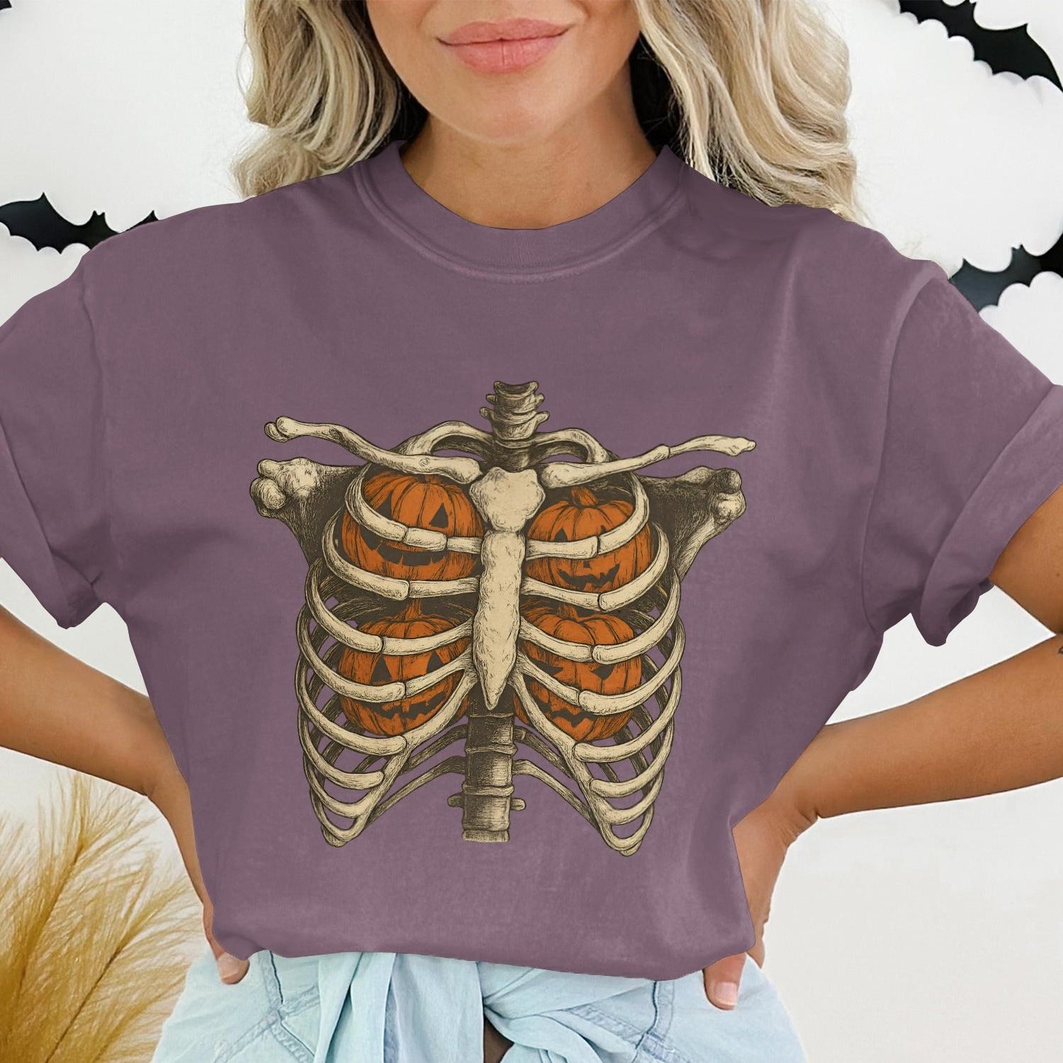 Ribcage Skeleton Halloween Graphic Tee product type
