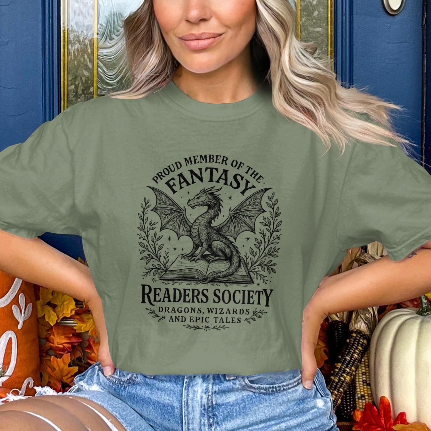 Fantasy Readers Society Dragon Graphic Tee product