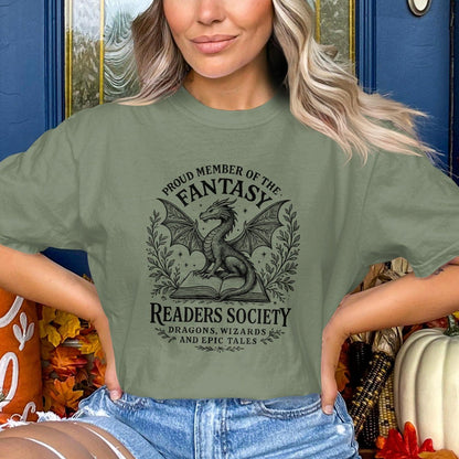 Fantasy Readers Society Dragon Graphic Tee product