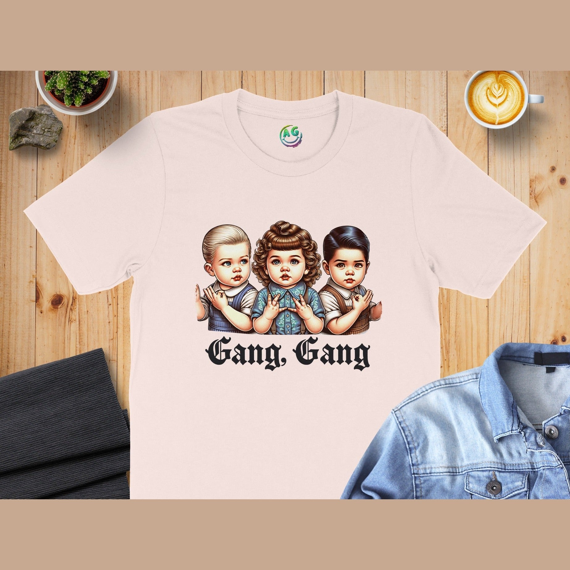Unique Gang Gang T-Shirt with Adorable Characters Product