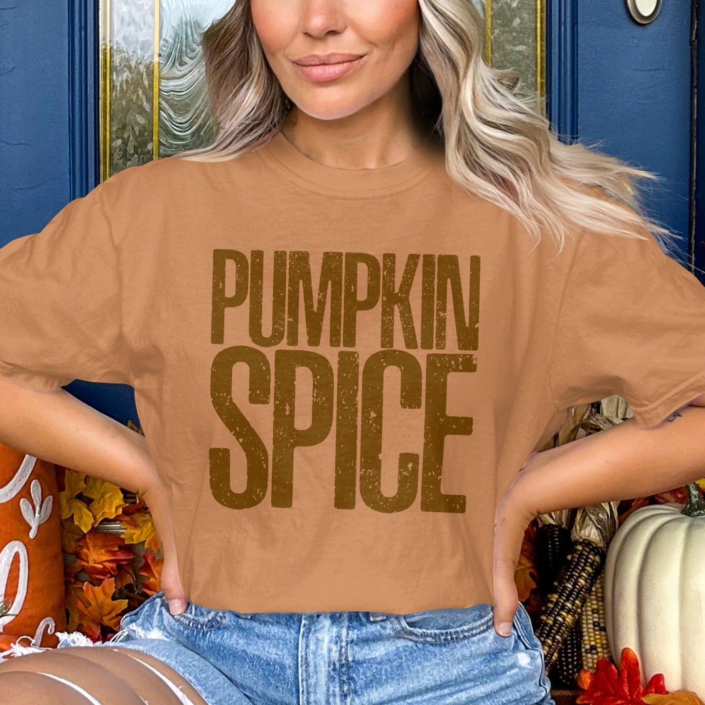 Pumpkin Spice Graphic T-Shirt Autumn Casual product type