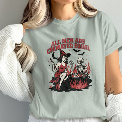All Men Are Cremated Equal Witch And Skeleton product type