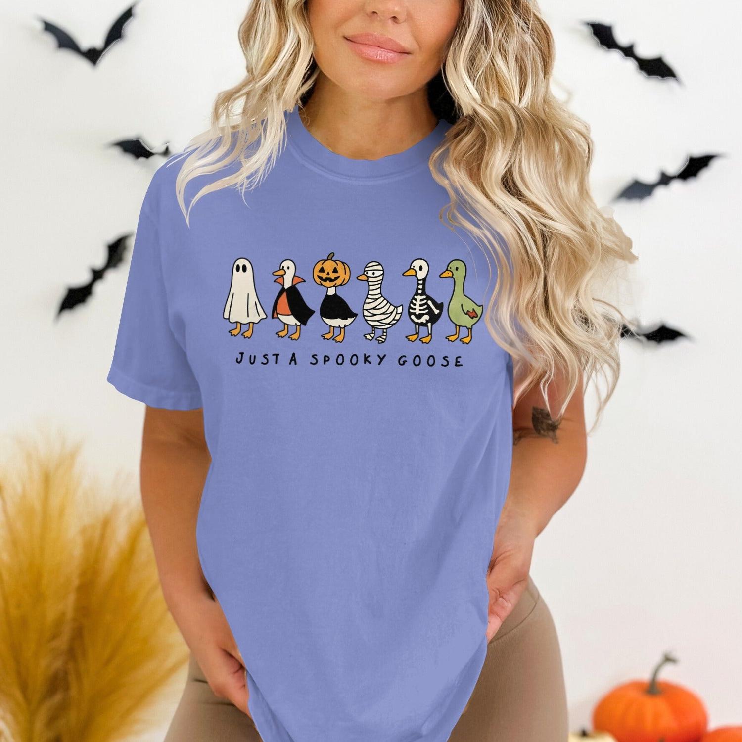 Halloween Themed Just A Spooky Goose Shirt product type