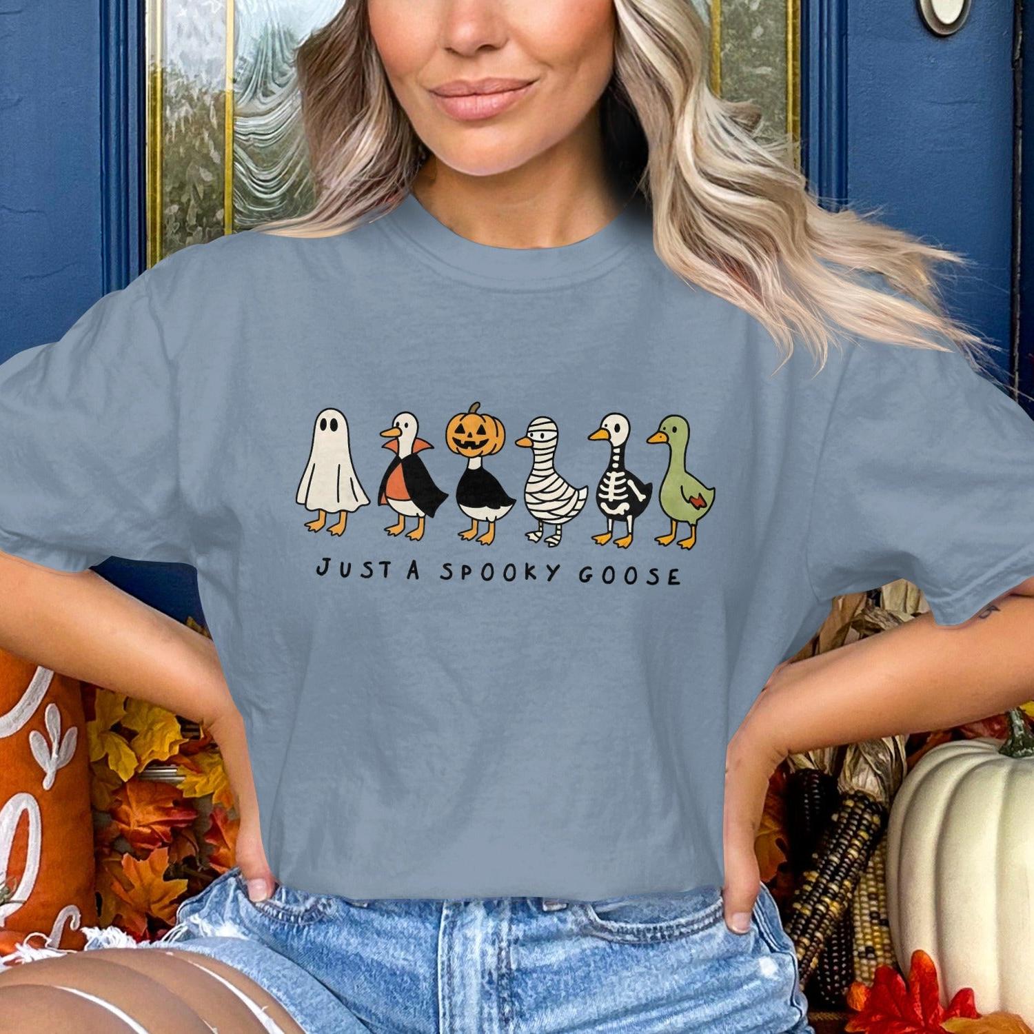 Halloween Geese Spooky Graphic Tee shirt product type