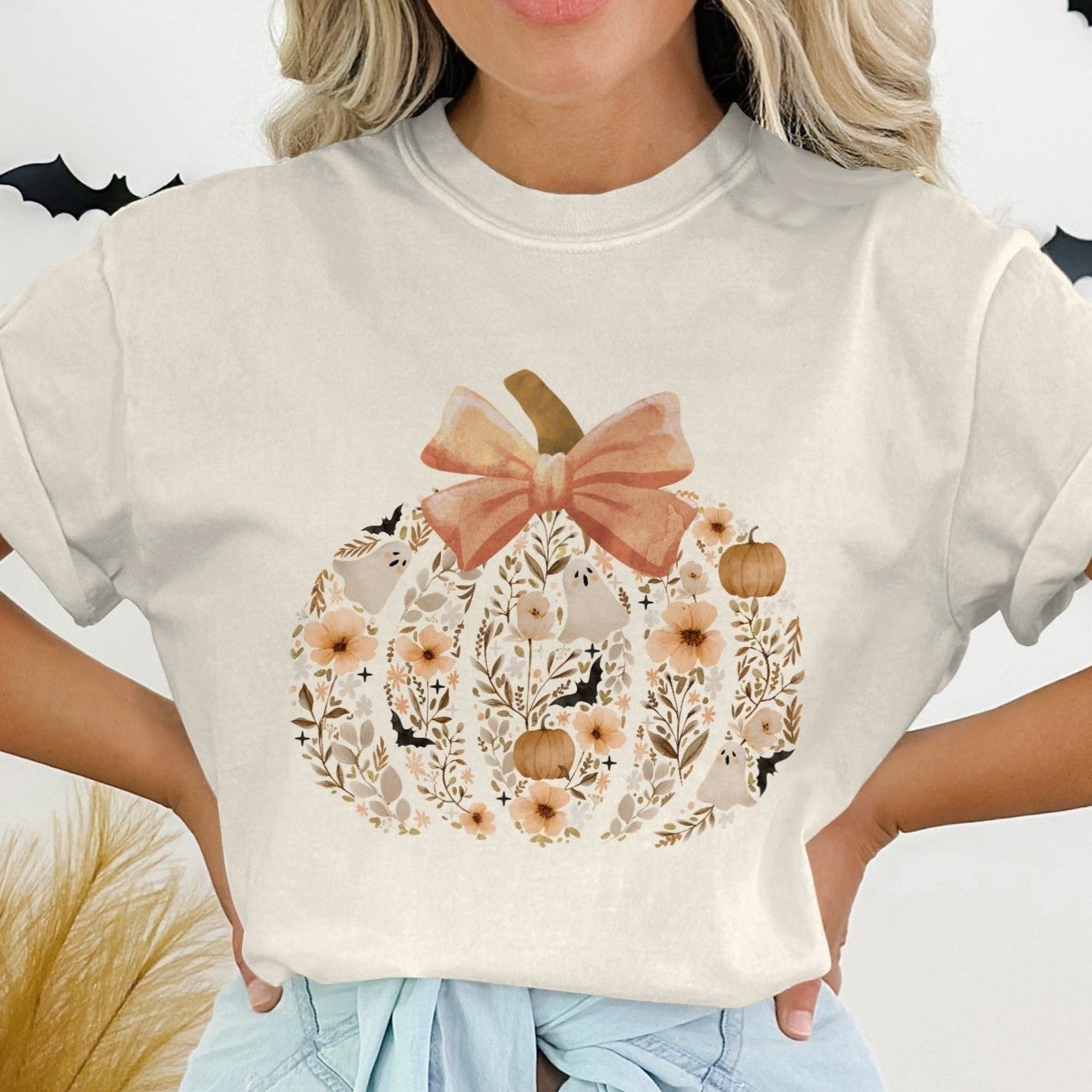 Cute Pumpkin Graphic Tee Perfect for Fall Festivities product