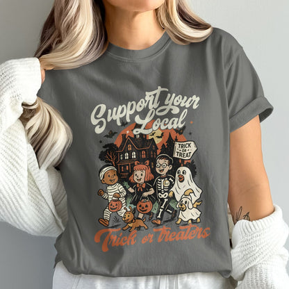 Support Your Local Trick or Treaters graphic tee product type