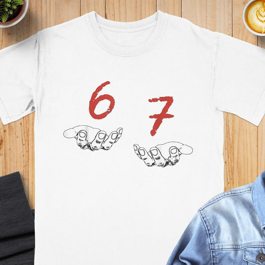 Unique Graphic Tee with Artistic Numerical Design product