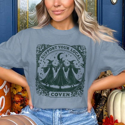 Support Your Local Coven Witchy Graphic Tee product