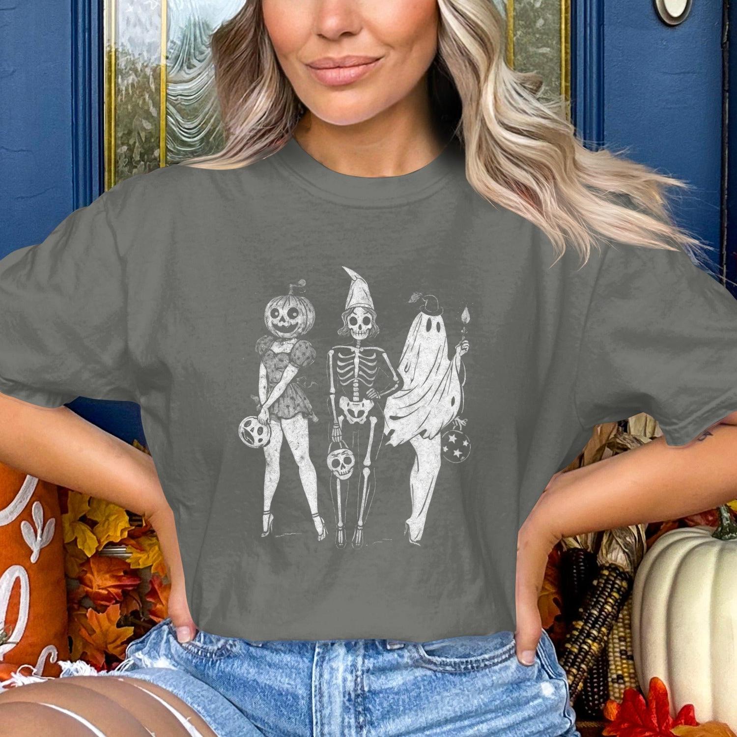 Spooky Halloween Trio Graphic Tee Shirt product type
