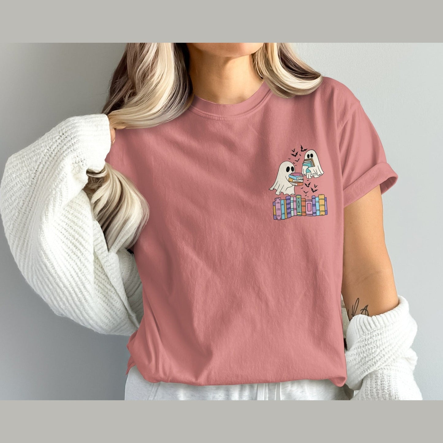 Cute Ghosts Exchanging Gifts Artwork T Shirt product