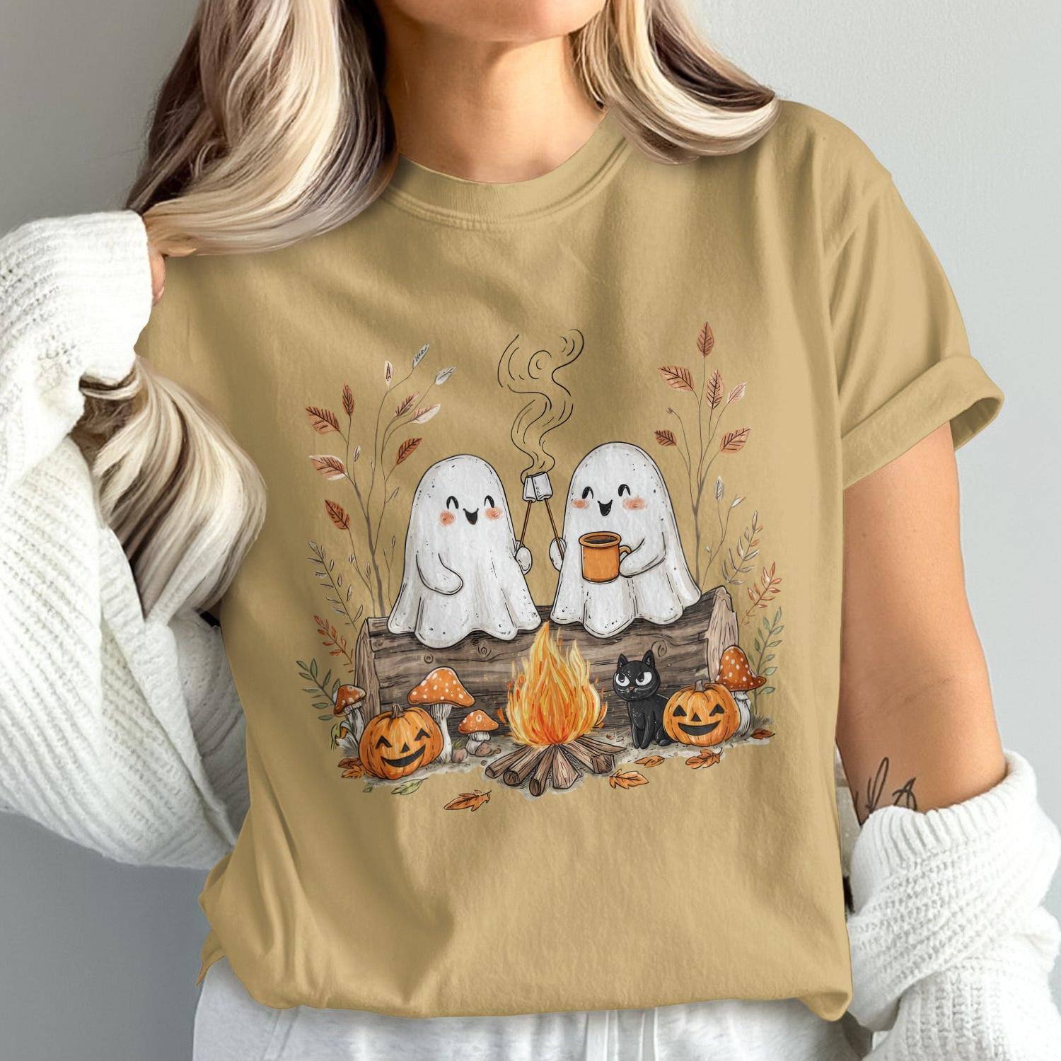 Cute Ghosts by Campfire Halloween T Shirt product type