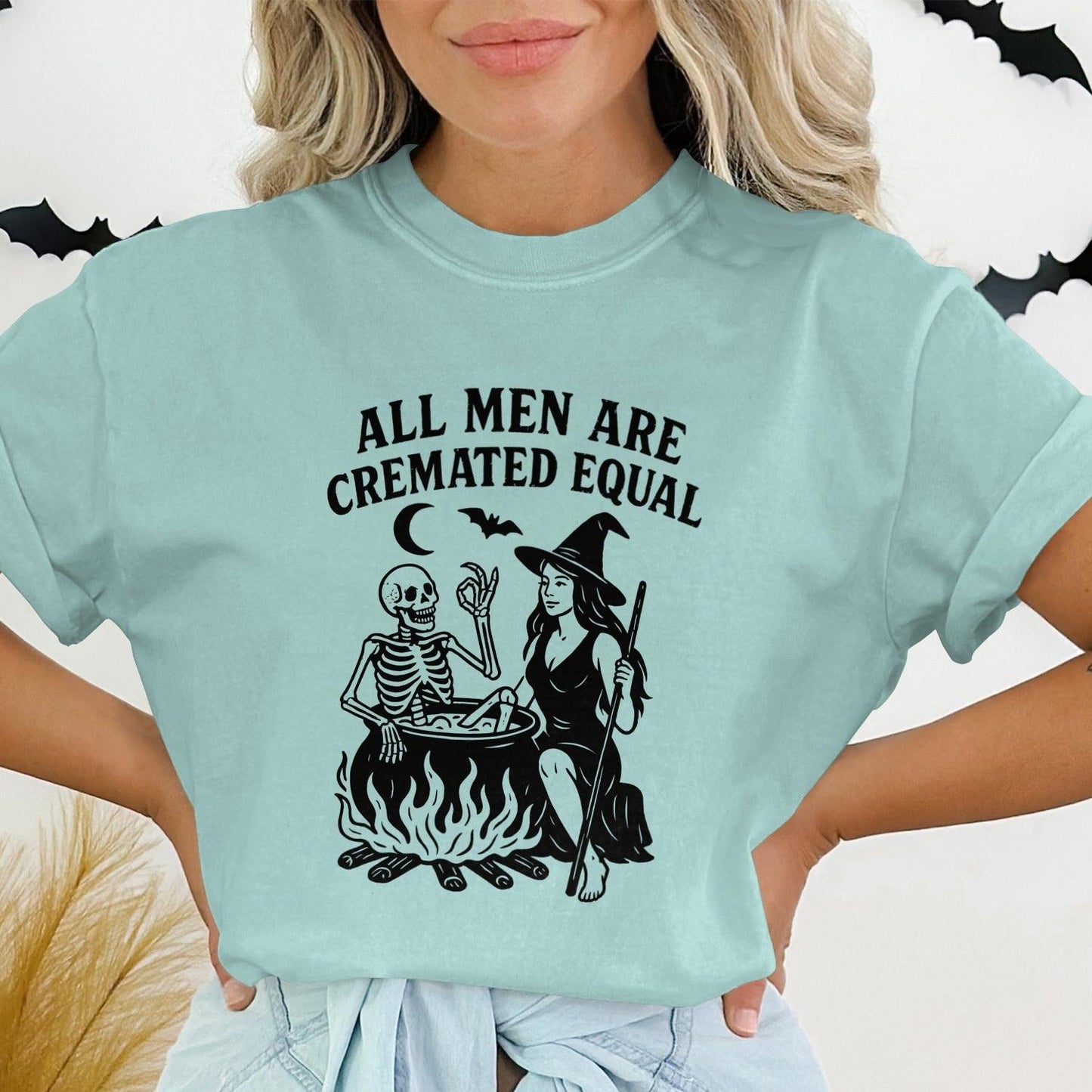 All Men Are Cremated Equal Witch and Skeleton product type