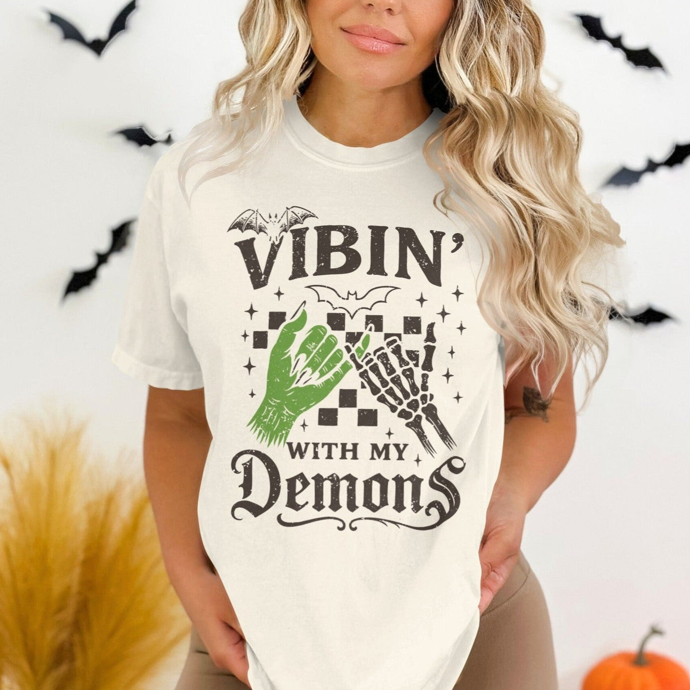 Vibin With My Demons Halloween T-shirt product type