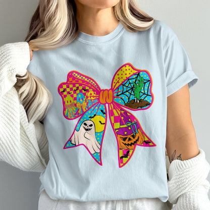 Halloween Themed Bow Graphic T Shirt product type