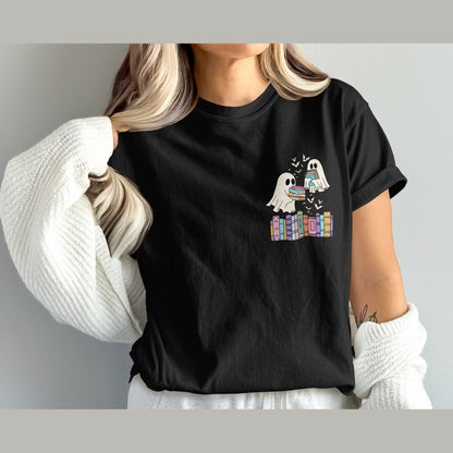 Adorable Ghosts Reading on Books Graphic T-Shirt product