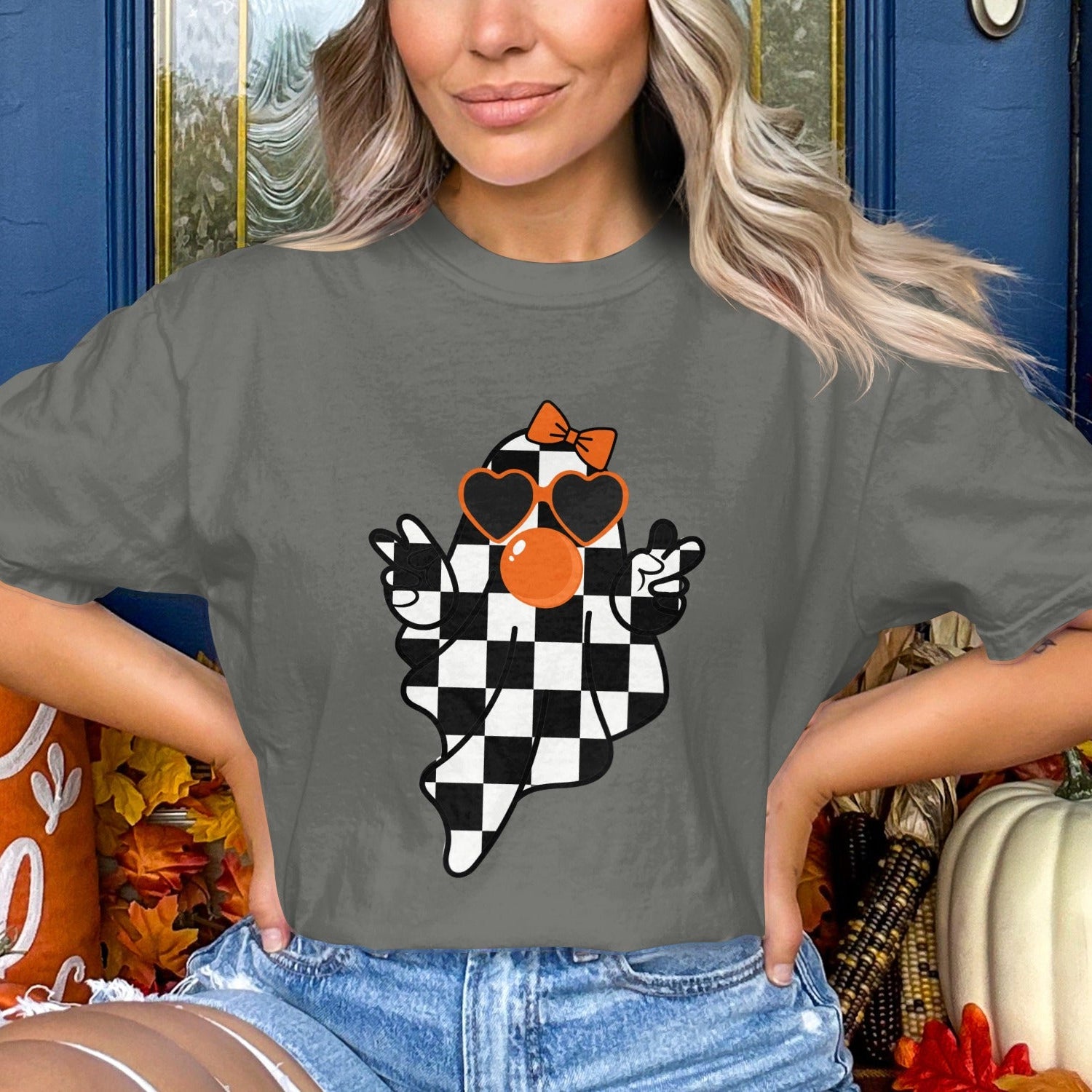 Peaceful Ghost with Bow Halloween T-shirt product type